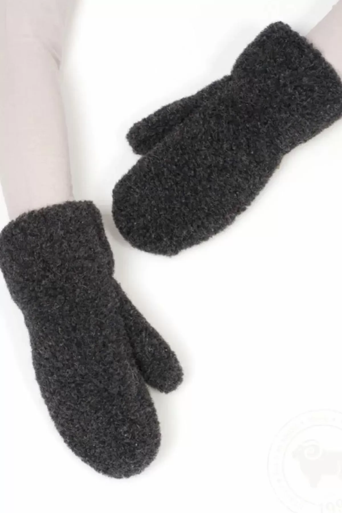 Danefæ Handschuhe>Alwero Wool Mittens Gully Black