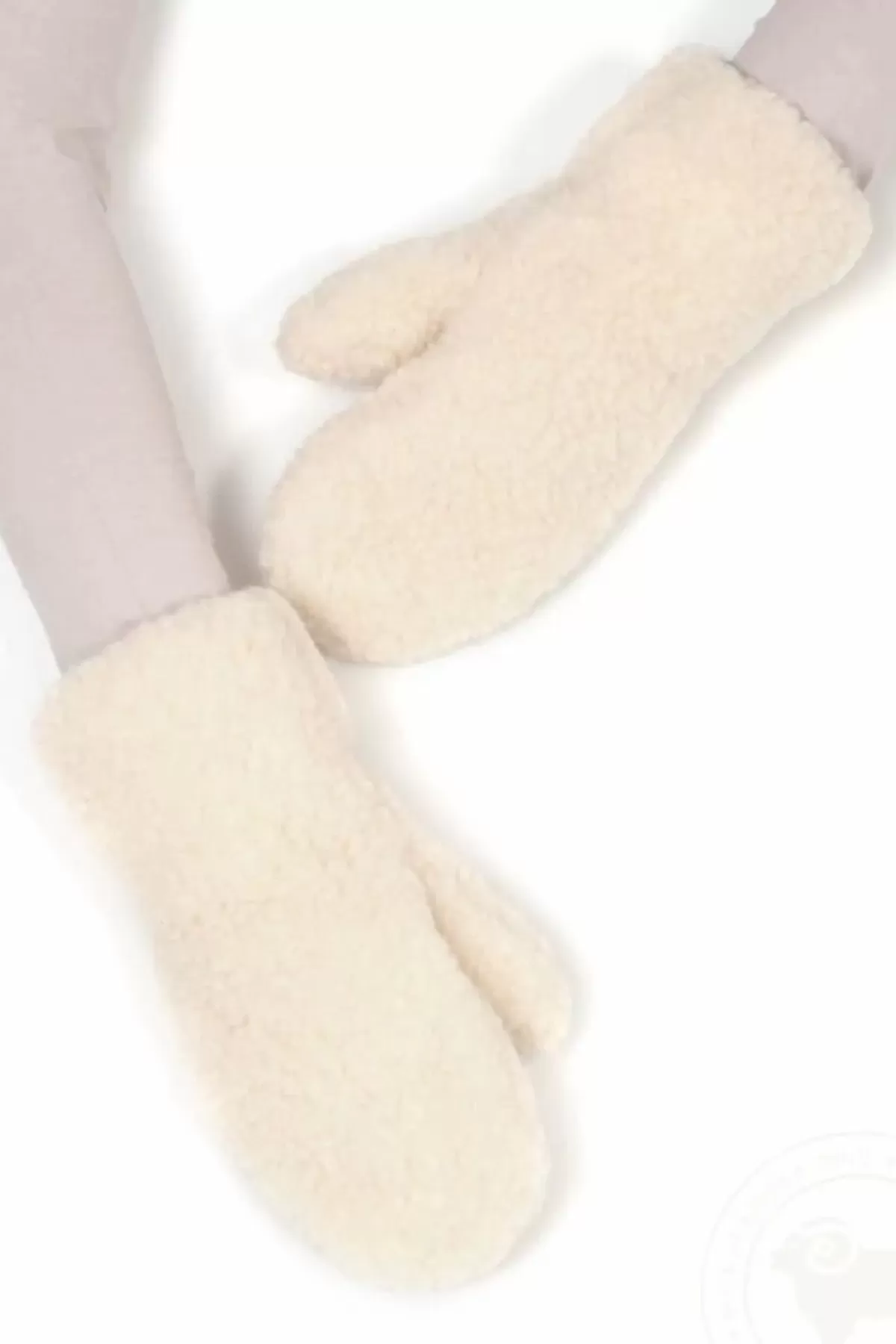 Danefæ Handschuhe>Alwero Wool Mittens Gully Natural