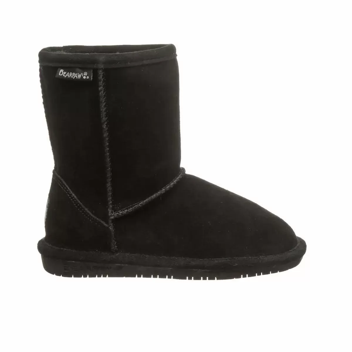 Outlet Bearpaw-Emma Youth Black Kinder Hausschuhe