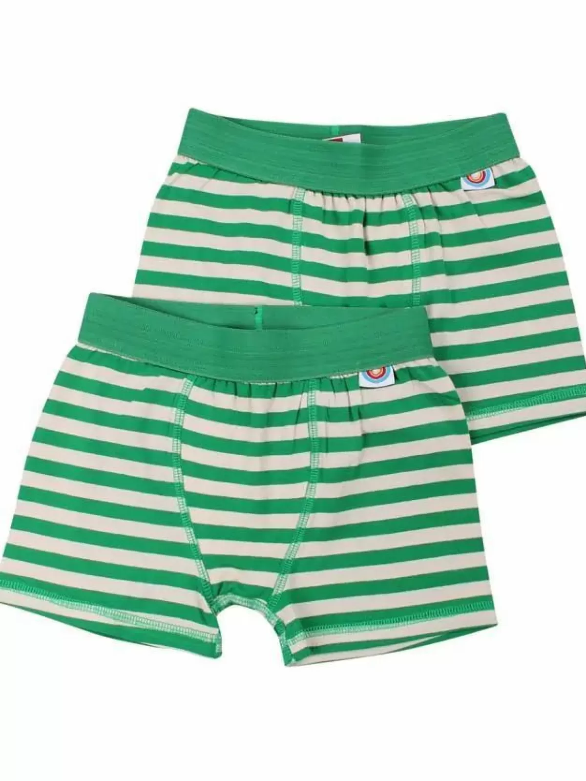 Clearance Bifrost - 2Pak Underwear Boys Green/Chalk Kinder Unterwäsche