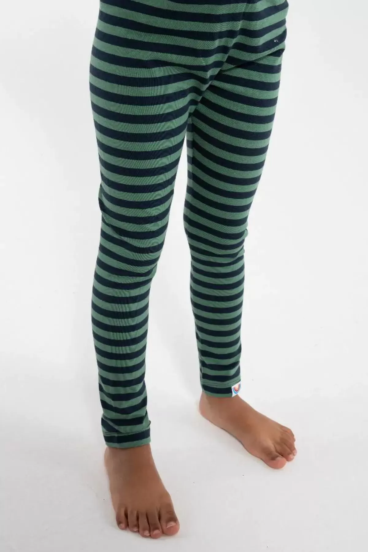 Outlet Bifrost - Honning Leggings Navy/Rover Khaki Kinder Kinder-Leggings