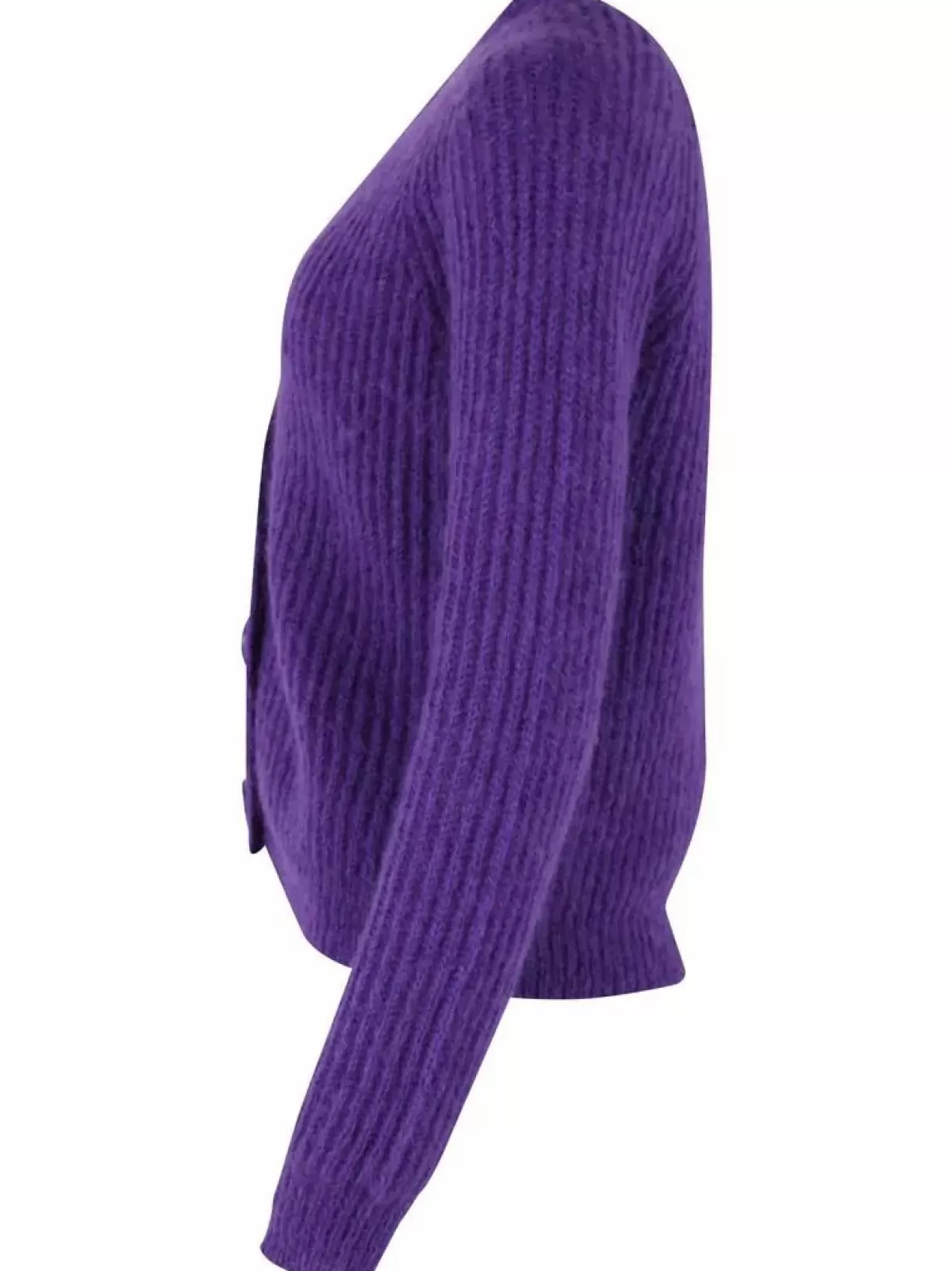 Danefæ Cardigan>Danadorable Wool Cardigan Purple