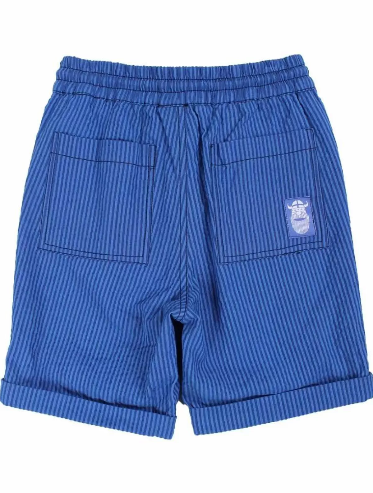 Hot Danalfred Searsucker Shorts Deep Marine/Klein Blue Kinder Shorts