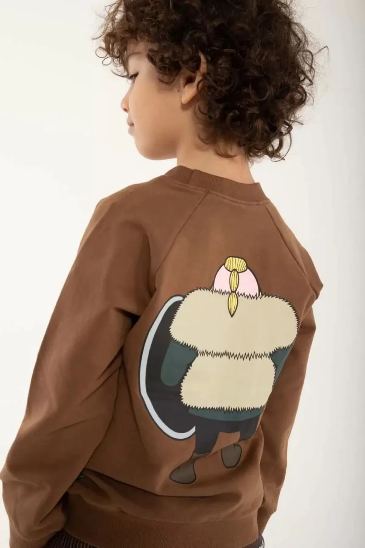 Best Danamerika Sweat Brown Beige Harald Din Ven Kinder Sweatshirts