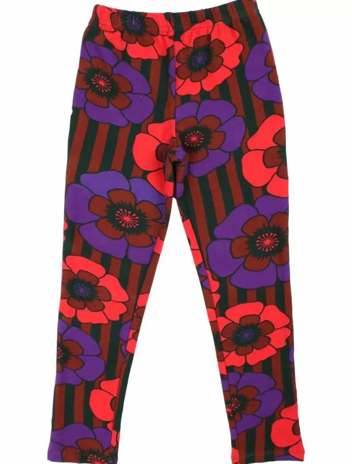 Best Sale Danandrea Warm Leggings Rust / Purple Power Flower Kinder Kinder-Leggings