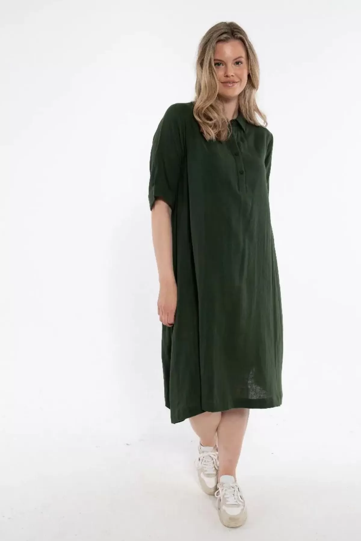 Danefæ Kleider>Danane Cloth Dress Dk Army