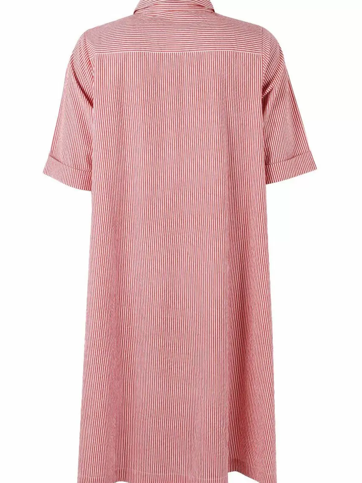 Danefæ Kleider>Danane Searsucker Dress Bright Red/Chalk