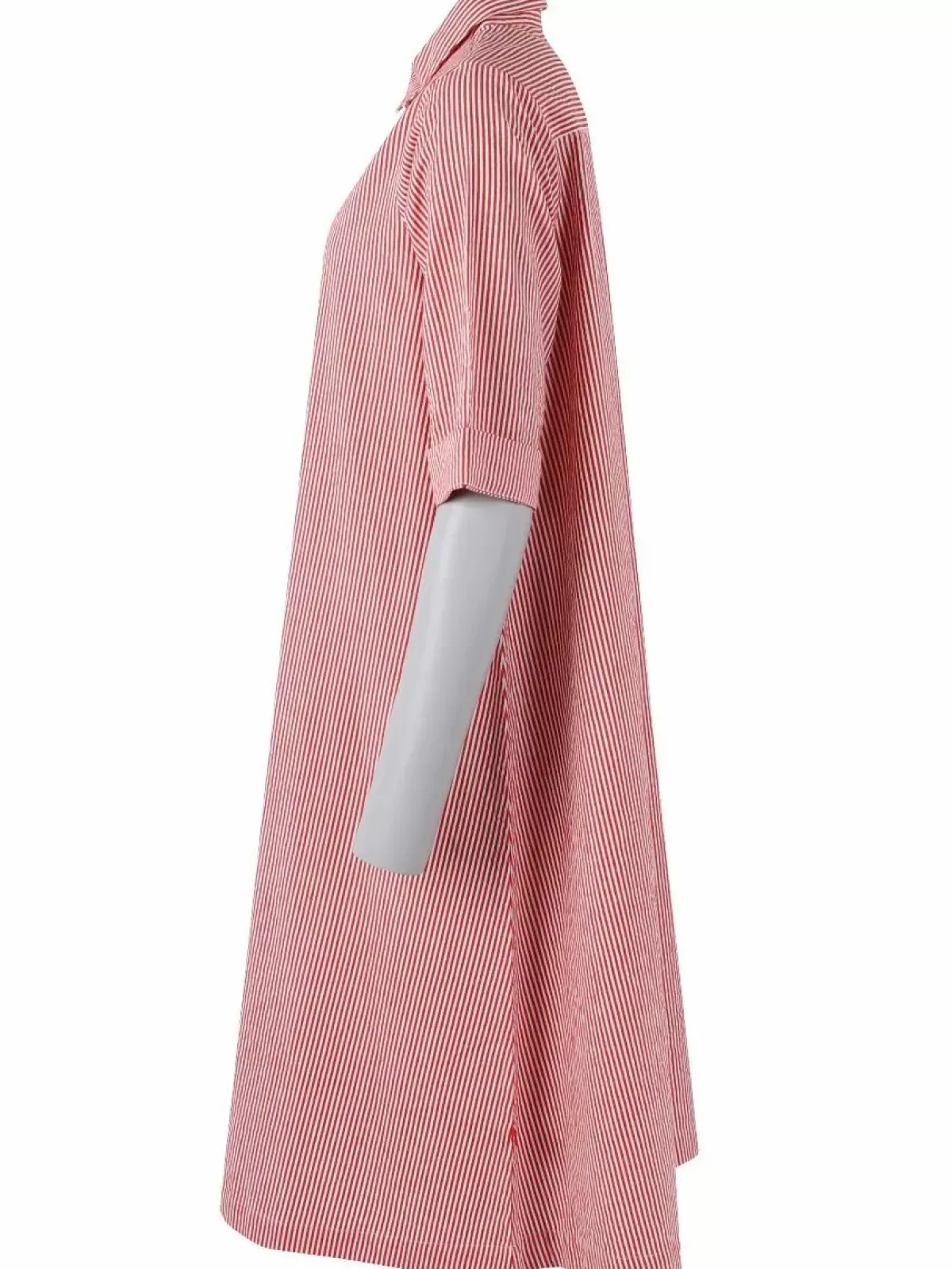 Danefæ Kleider>Danane Searsucker Dress Bright Red/Chalk