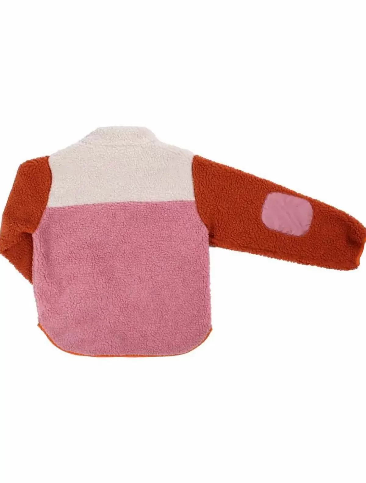 Cheap Danebaever Fleece Jacket Rust/Lt Beige/Old Rose Kinder Fleece