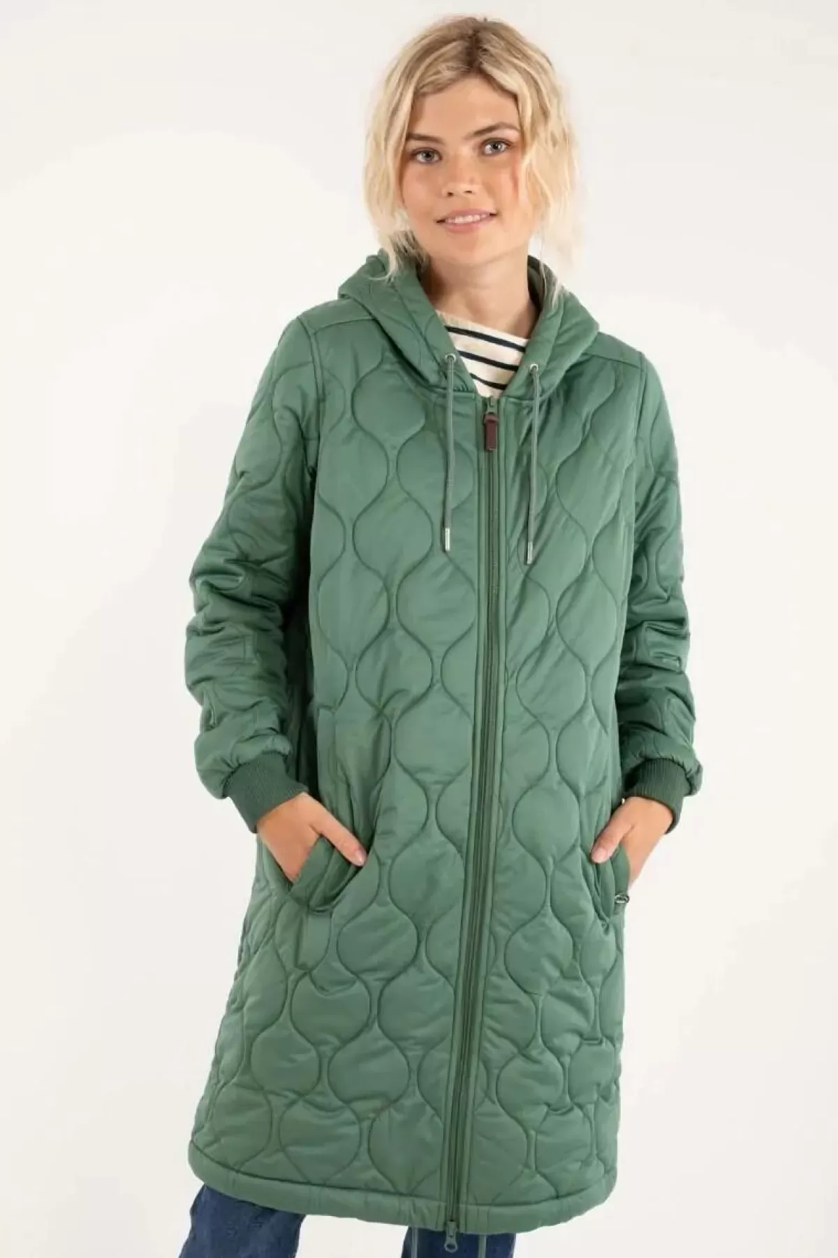 Danefæ Thermokleidung>Danebakke Thermo Coat Rover Khaki Bubbles