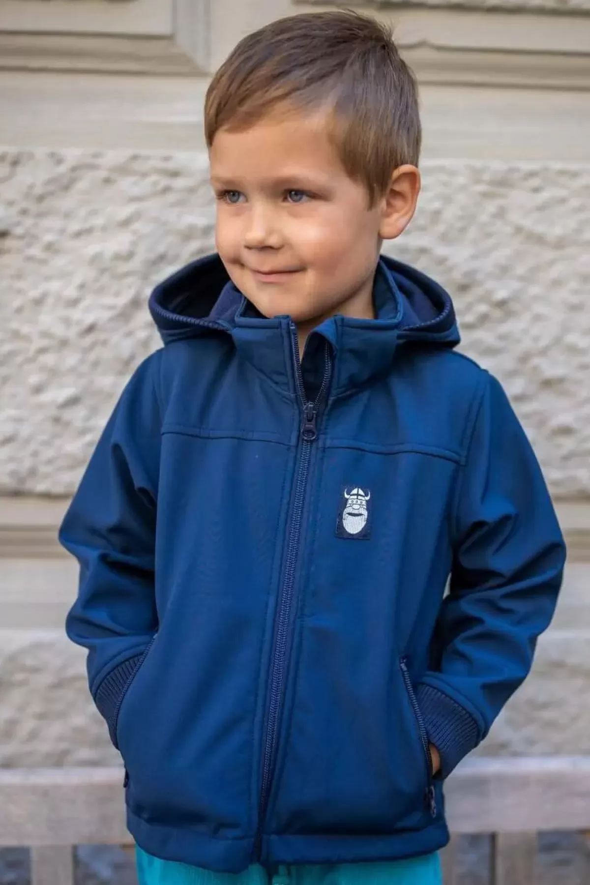 Best Danebandit Softshell Navy Kinder Softshell Jacken