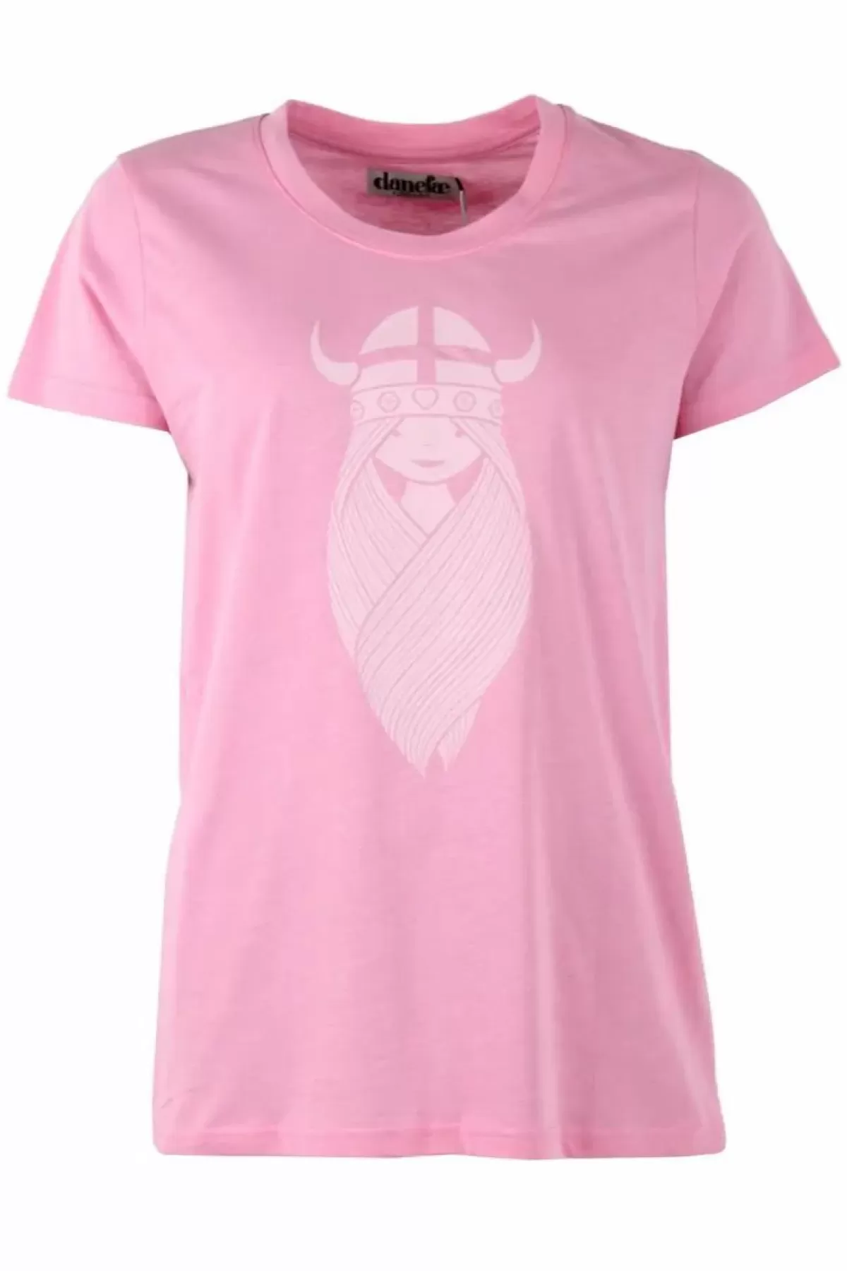 Danefæ T-Shirts>Danebasicladies Ss T Warm Rose Freja