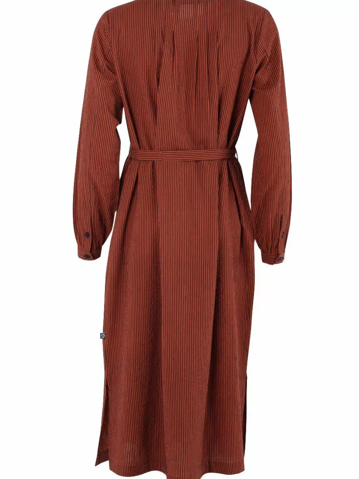 Danefæ Kleider>Danecake Searsucker Dress Rust/Dark Navy