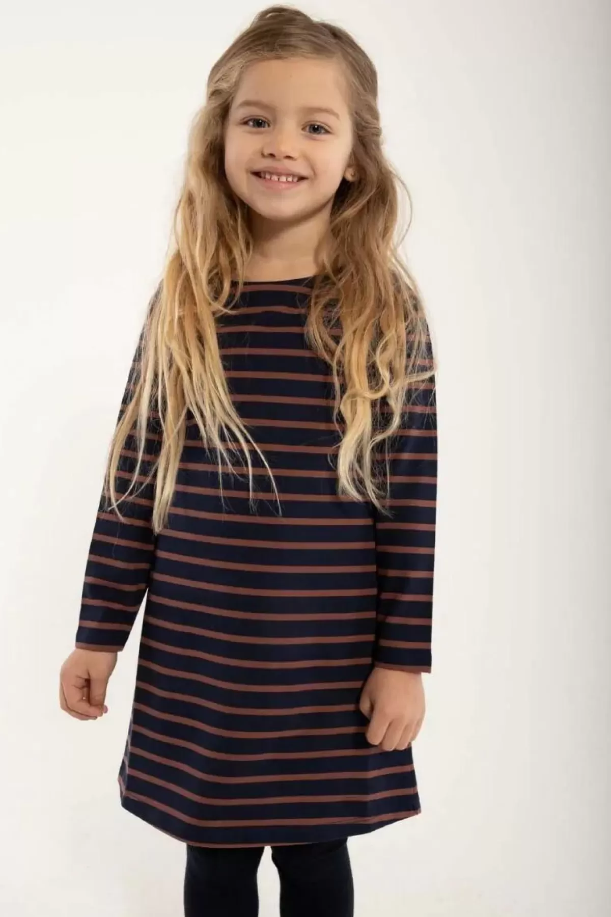 New Danecaptain Dress Dk Navy/Beige Rose Kinder Kleider