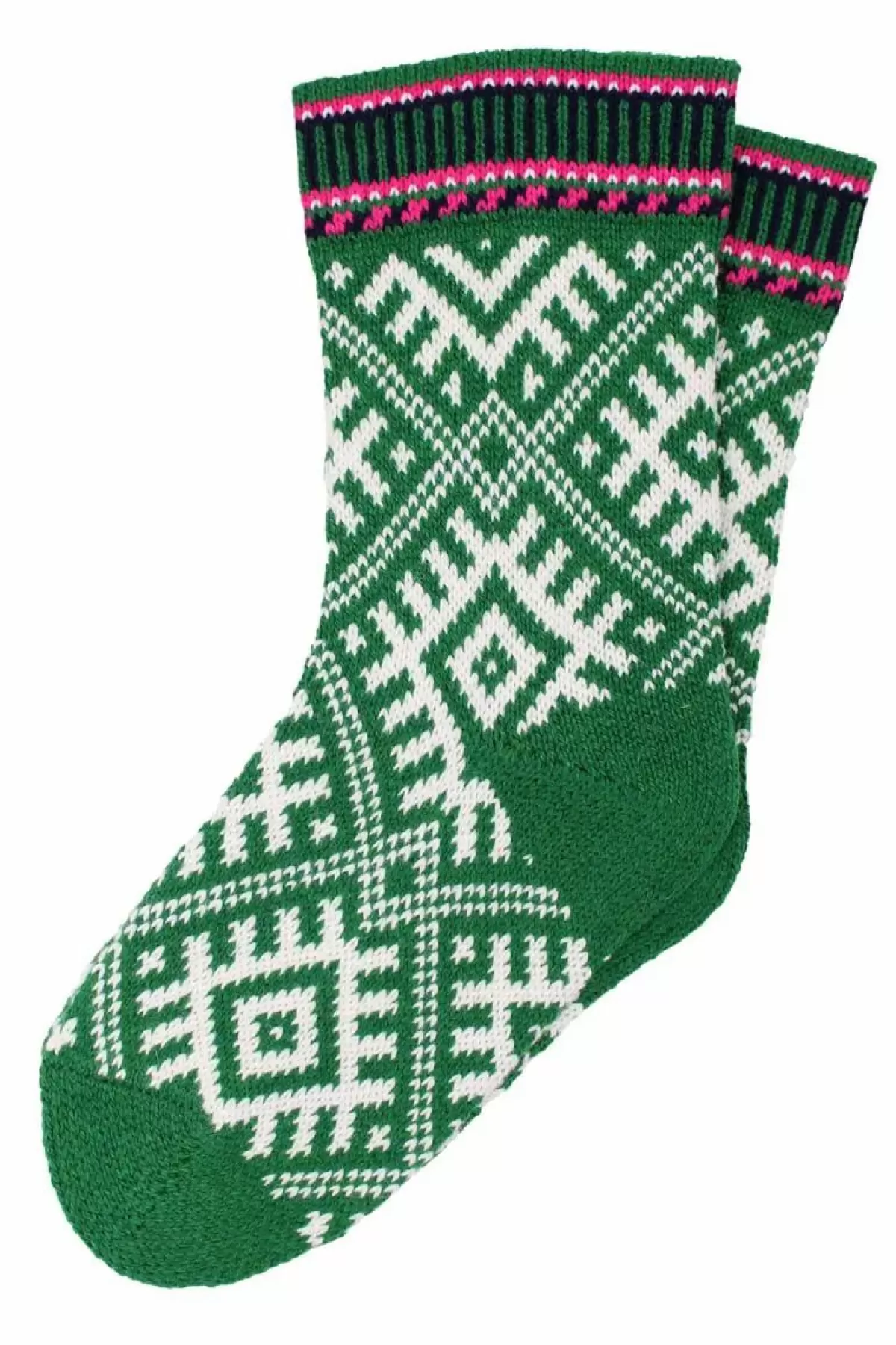 Danefæ Socken Und Strümpfe>Danechalet Wool Socks Green/Offwhite