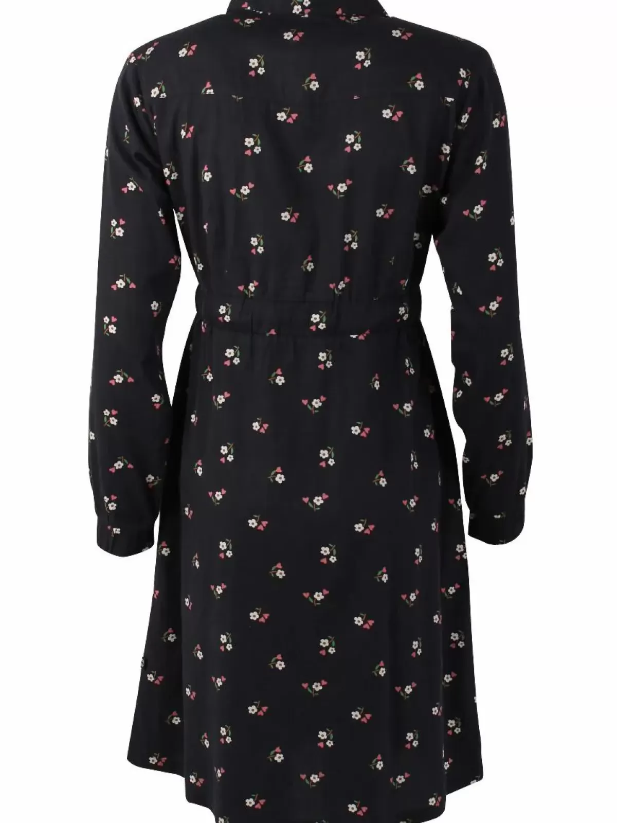 Danefæ Kleider>Daneditte Poplin Dress Black Miniflower
