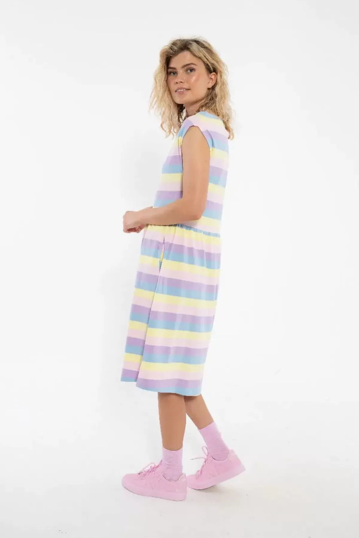 Danefæ Kleider>Danedomenica Cotton Dress Peaceful