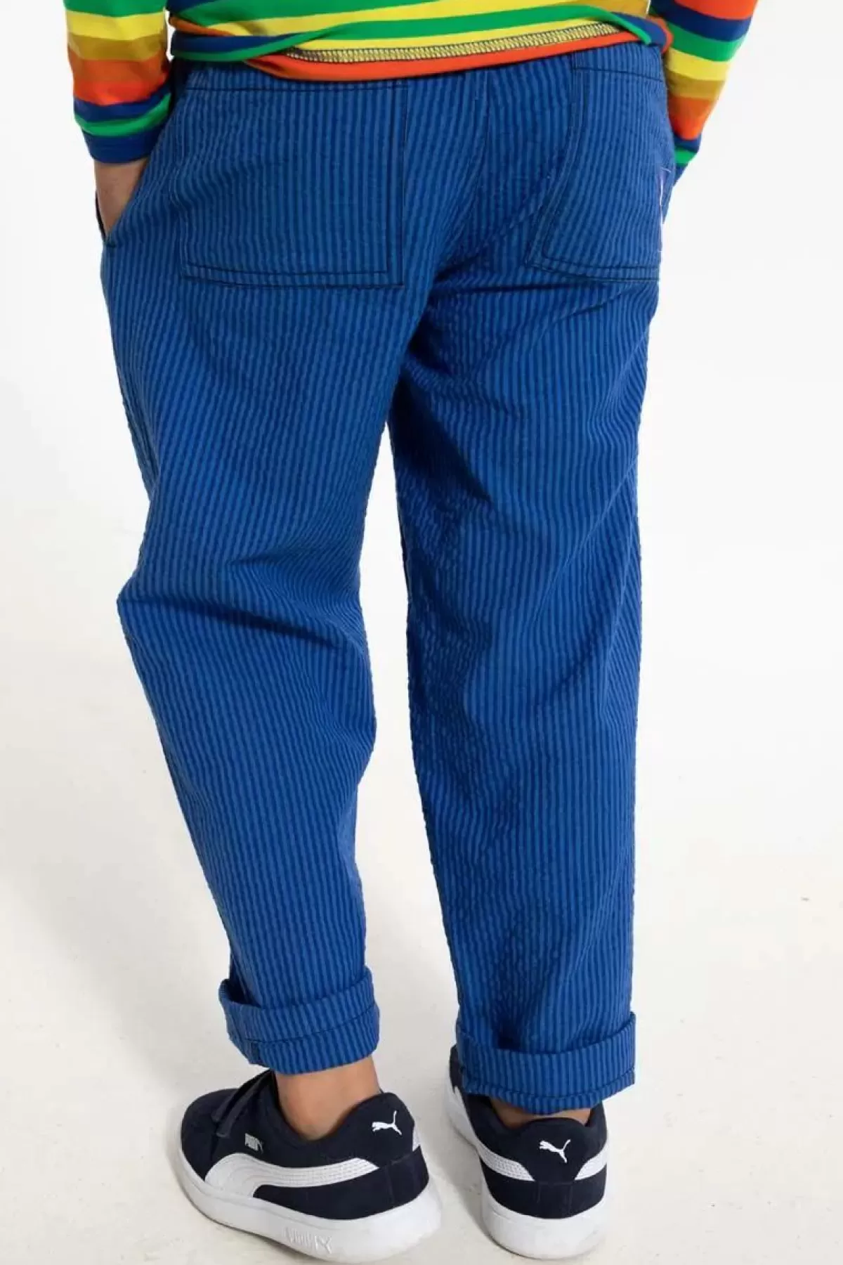 Cheap Danefrede Searsucker Pants Deep Marine/Klein Blue Kinder Hosen