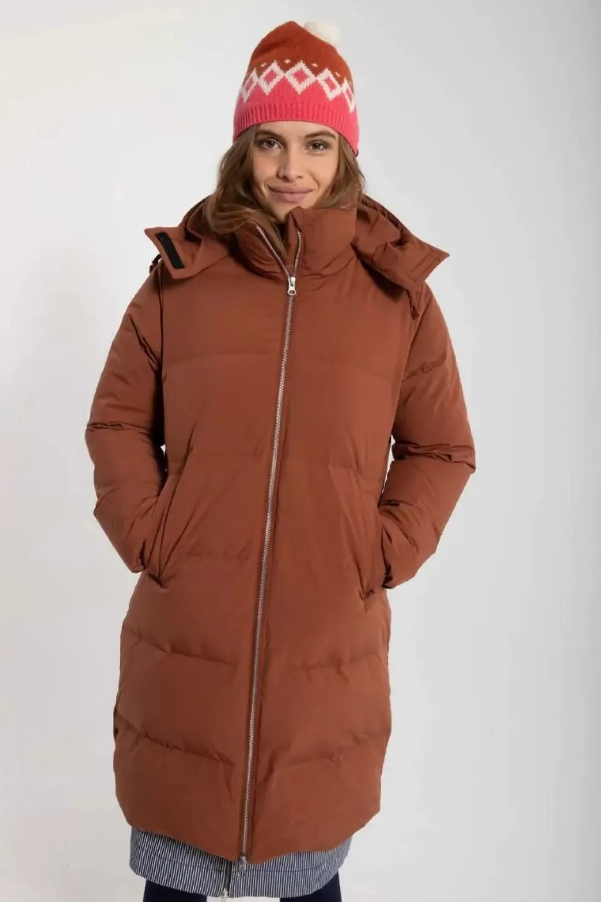 Danefæ Winterjacken>Daneget Down Winter Coat Beige Rose