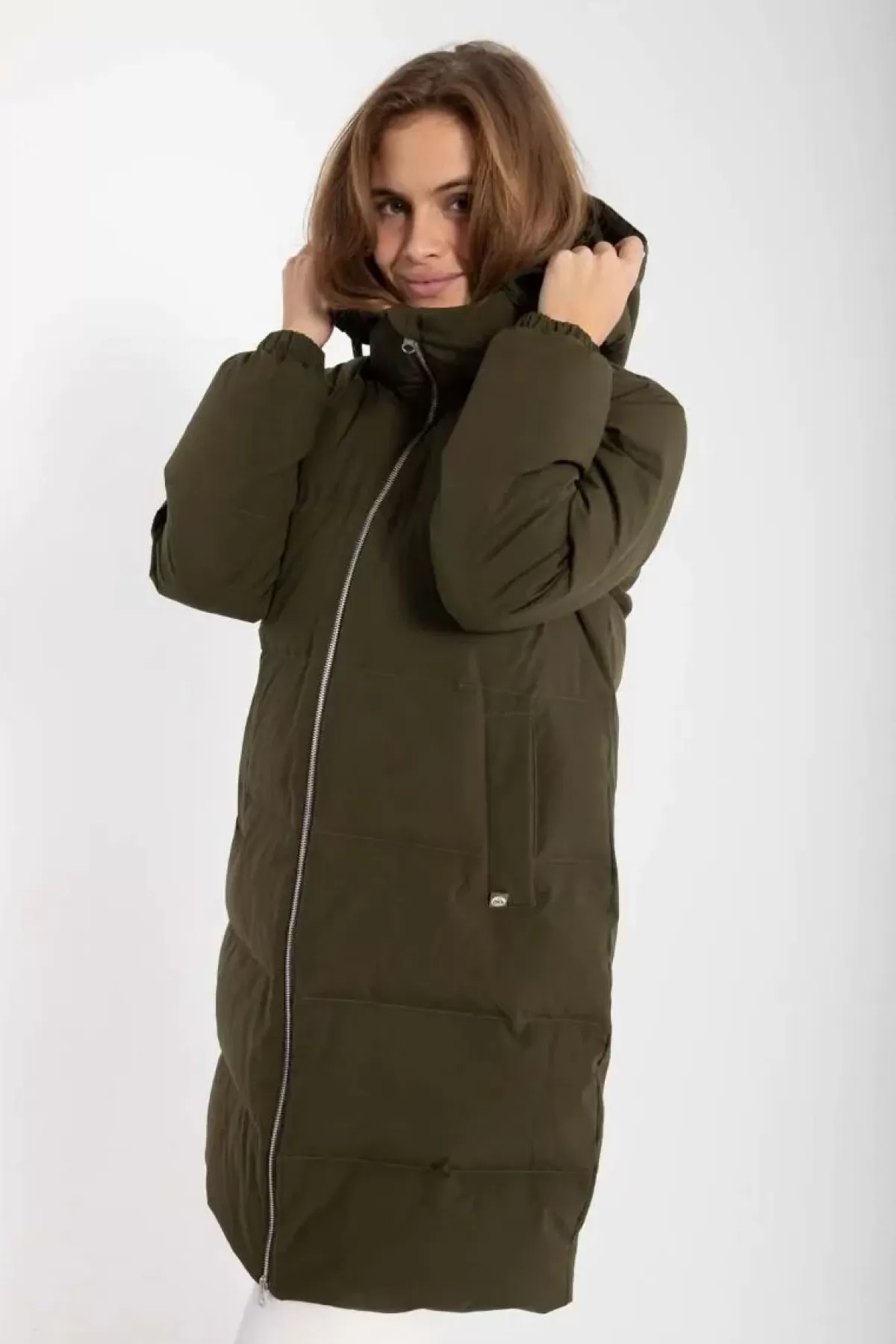 Danefæ Winterjacken>Daneget Down Winter Coat Warm Khaki