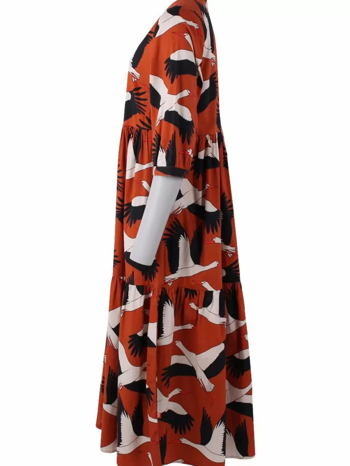 Danefæ Kleider>Danegoodie Dress Rust Big Stork