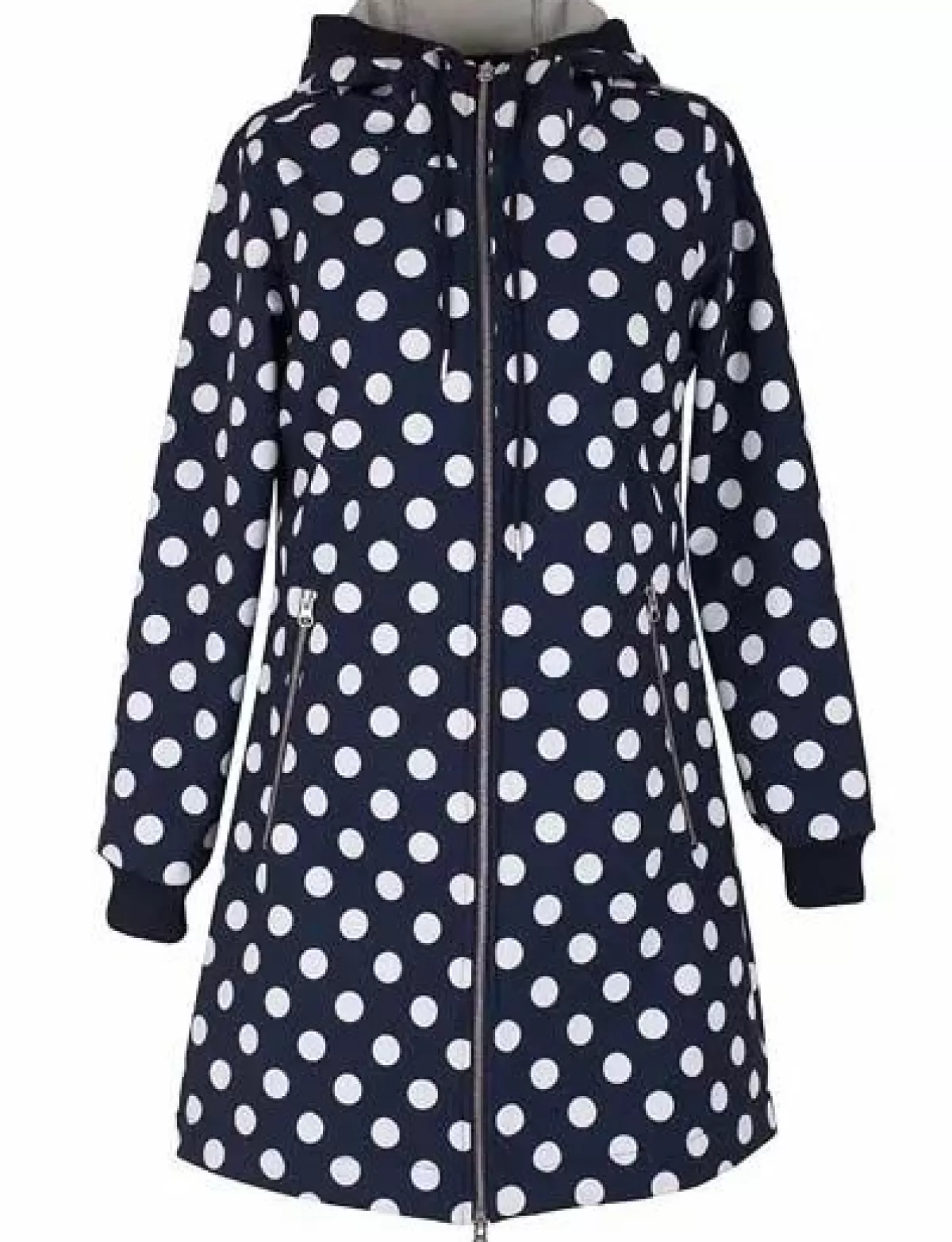 Danefæ Softshell-Jacken>Danejane Softshell Navy/Offwhite Dots