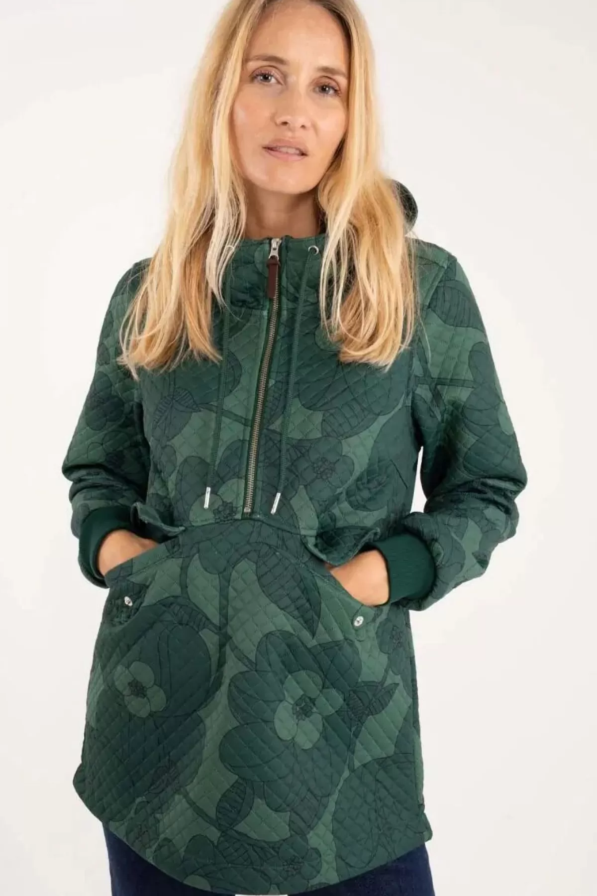 Danefæ Thermokleidung>Danejohanne Thermo Anorak Dark Khaki/Rover Khaki Boom Bloom
