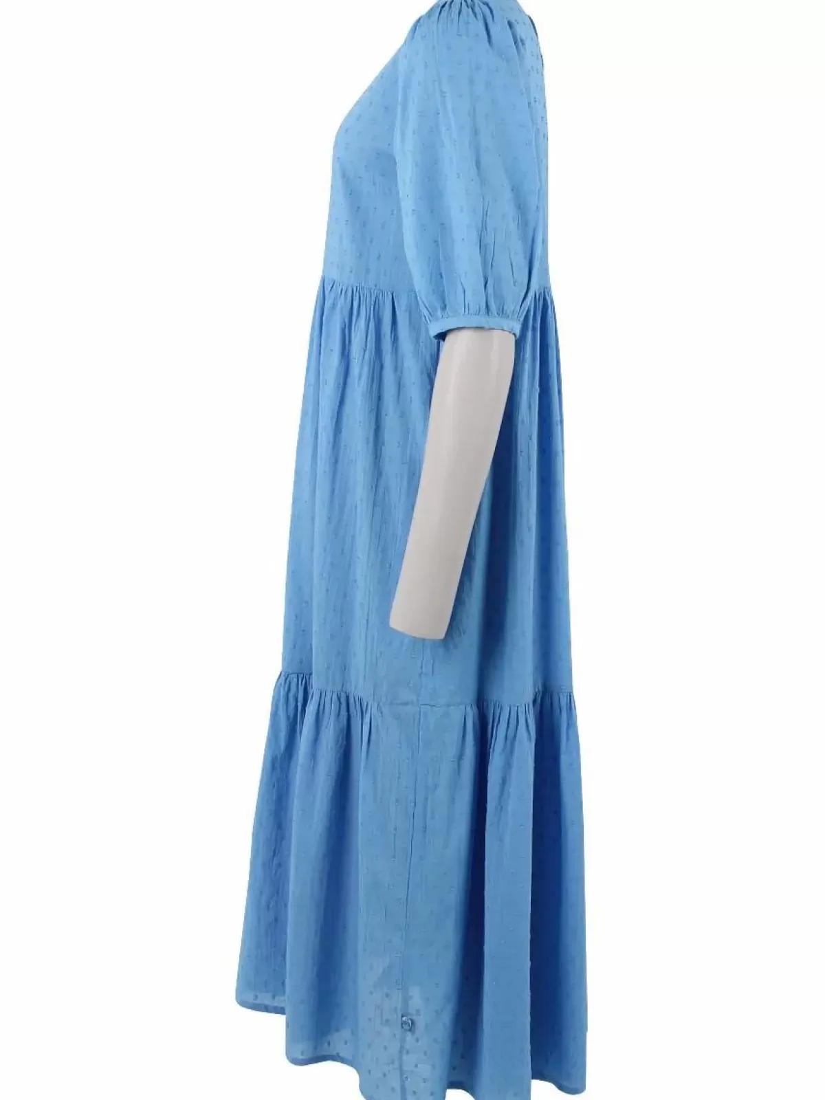 Danefæ Kleider>Danejuli Cotton Dot Dress Ice Blue