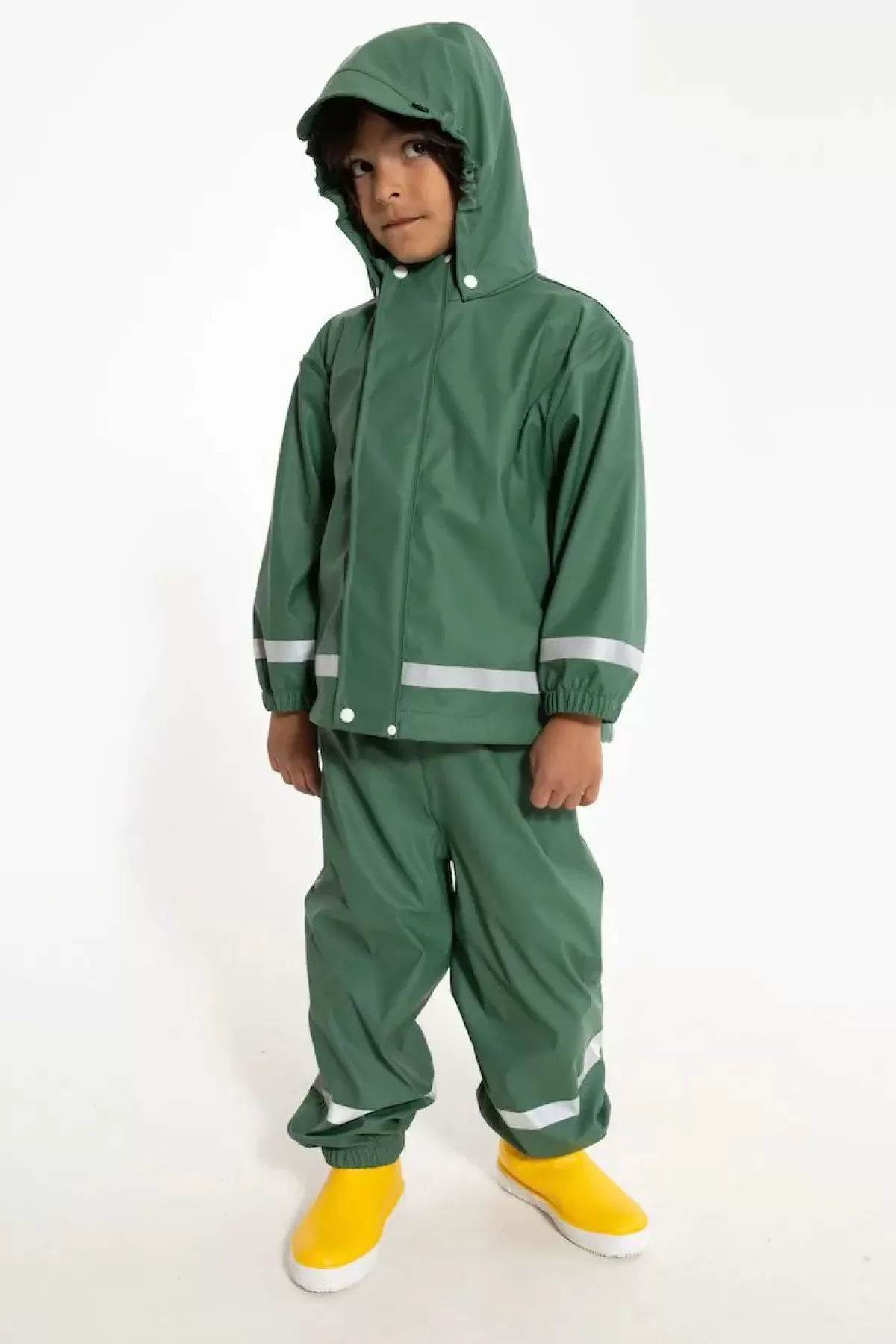 Cheap Danekarl Rain Set Rover Khaki Kinder Regenbekleidung