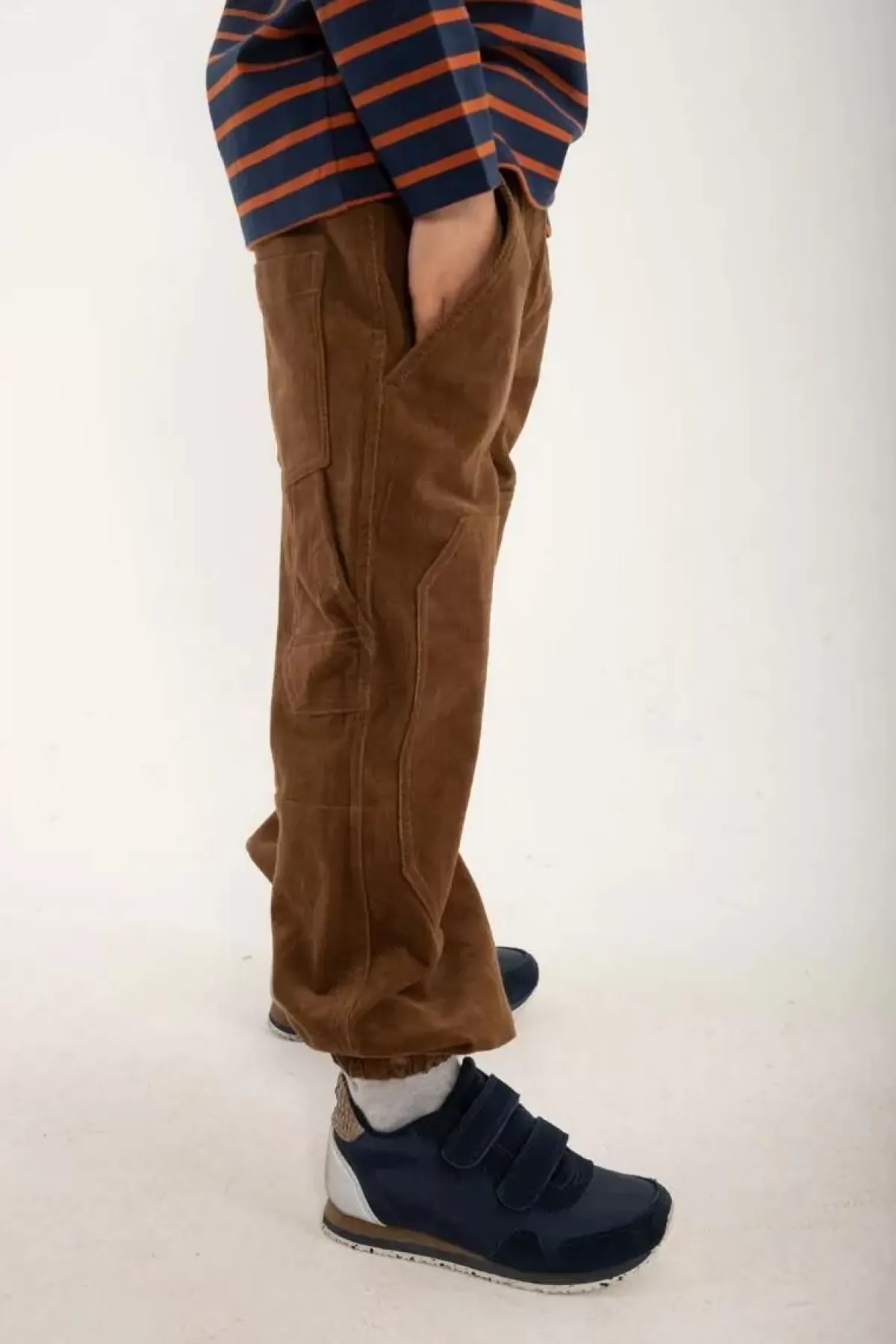 Online Danekatholt Cord Pants Brown Beige Kinder Hosen