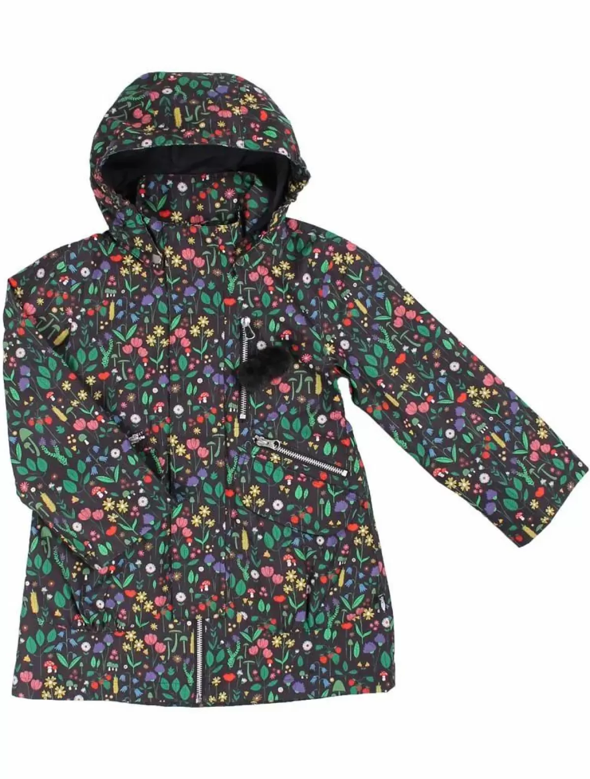 Store Danekirstine Midseason Jacket Black Botanical Kinder Übergangsjacken