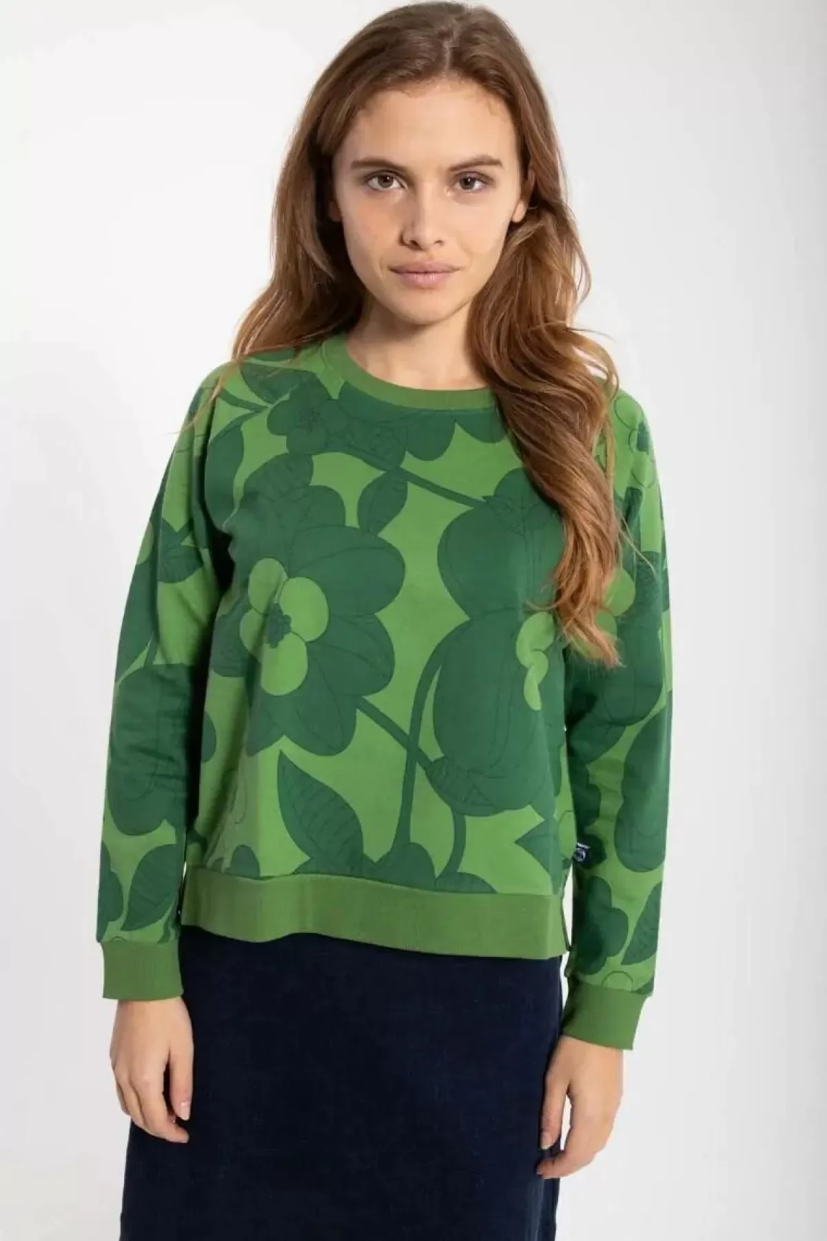 Danefæ Sweatshirts>Daneklausen Moleton Sweat Fall Jungle/Warm Khaki Bloom Boom