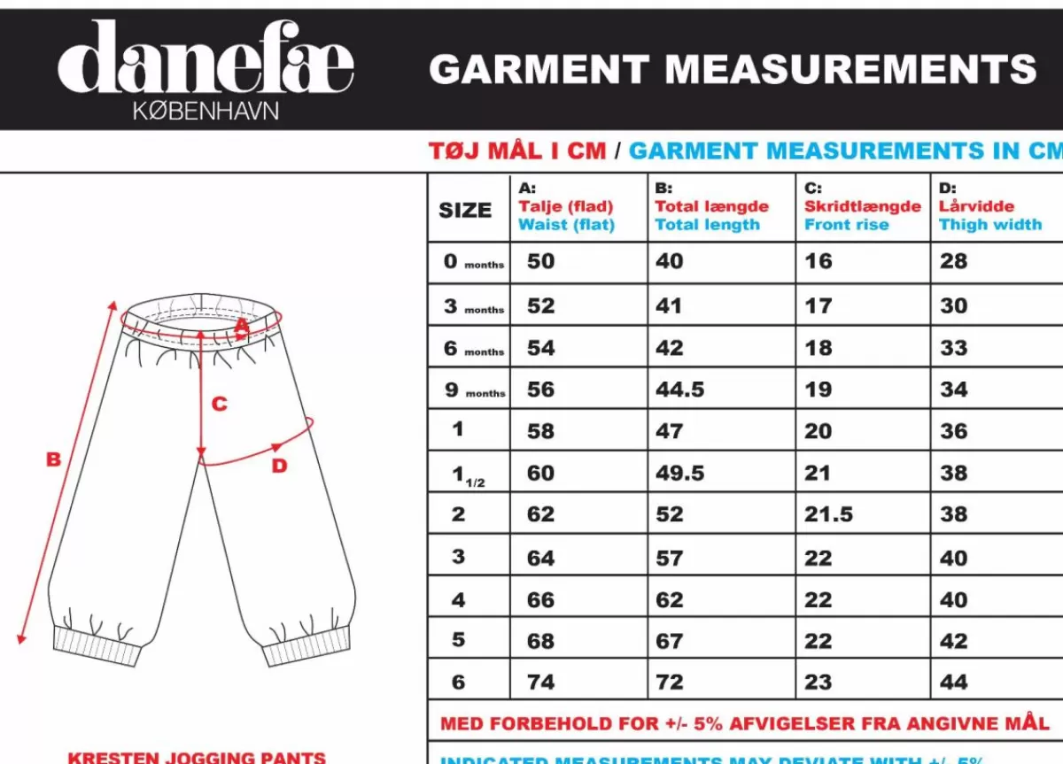 Hot Danekresten Jogging Jardinier Baby Hosen