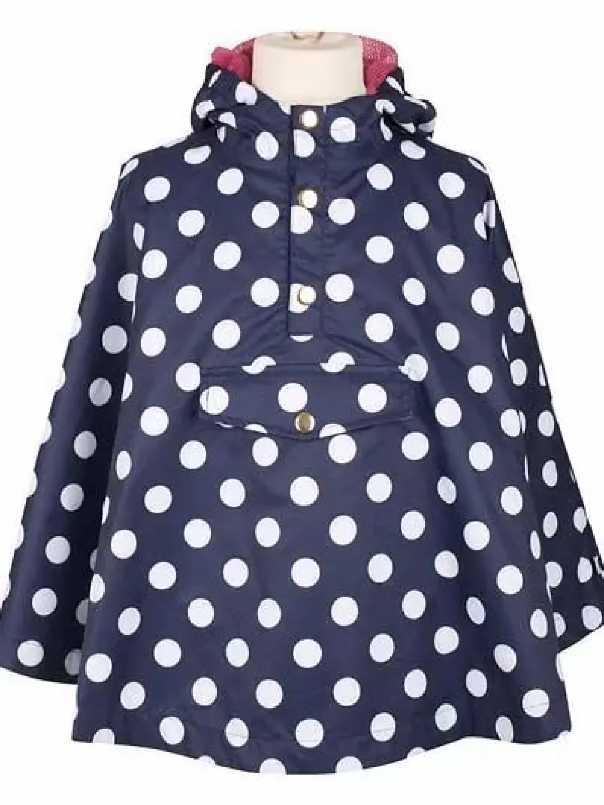 Cheap Danela Poncho Navy/Offwhite Dots Kinder Regenbekleidung