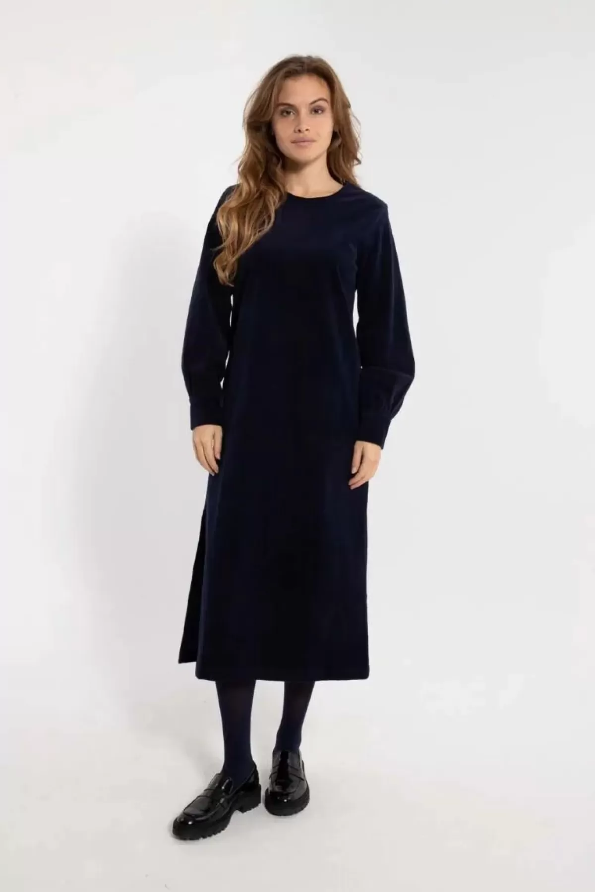 Danefæ Kleider>Danelegance Cord Stretch Dress Marine