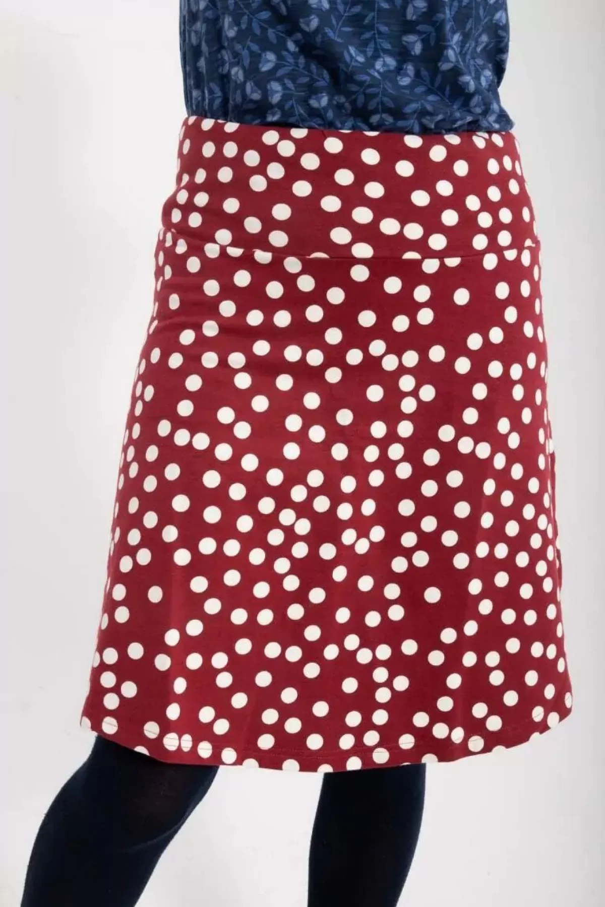 Danefæ Röcke>Danelissen Skirt Red Wine/Chalk Fundots