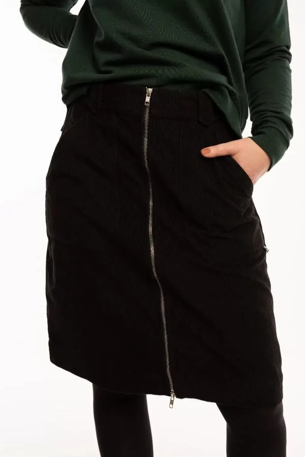 Danefæ Röcke>Danemadelaine Cord Skirt Black