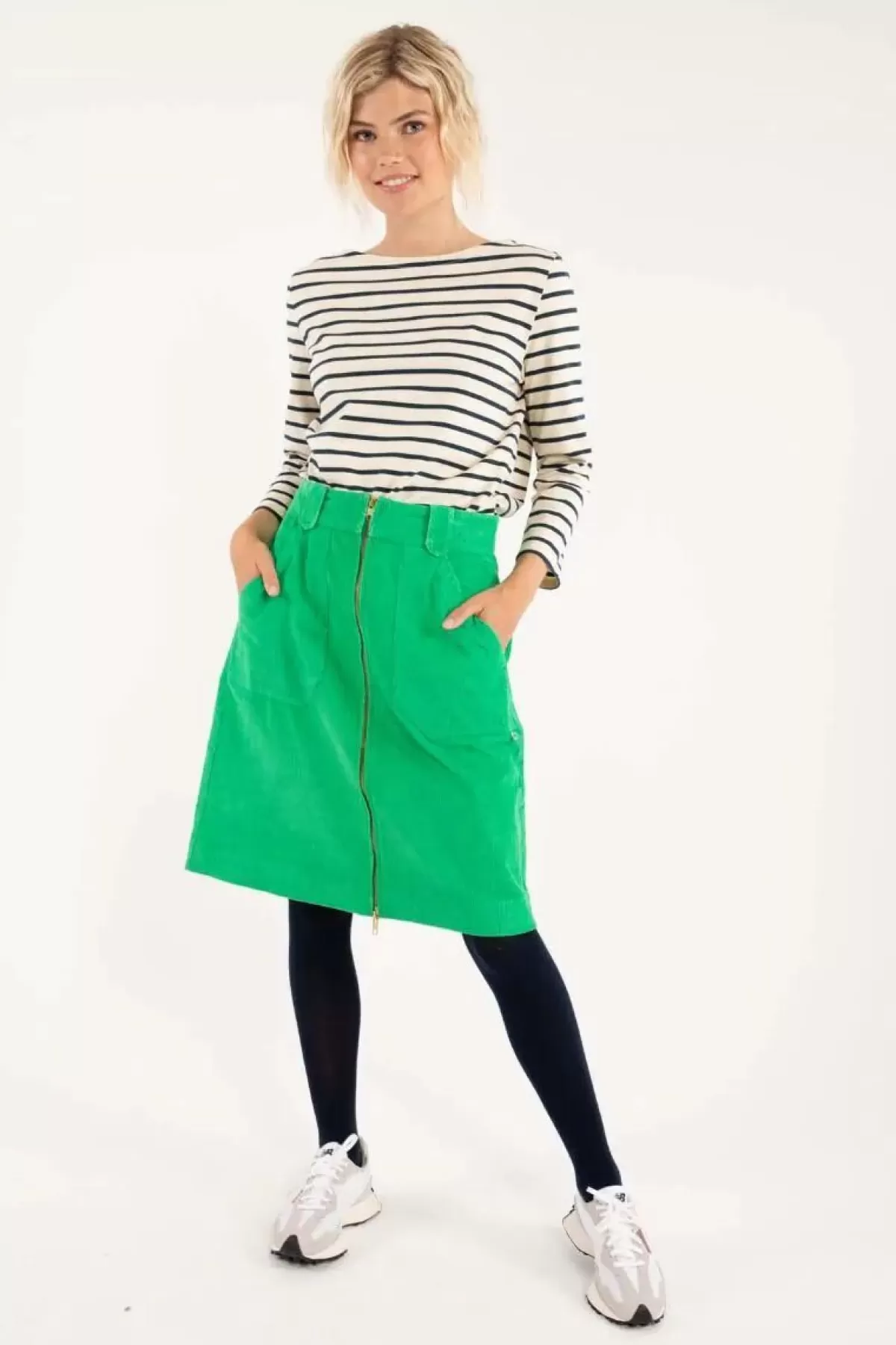 Danefæ Röcke>Danemadelaine Cord Skirt Green