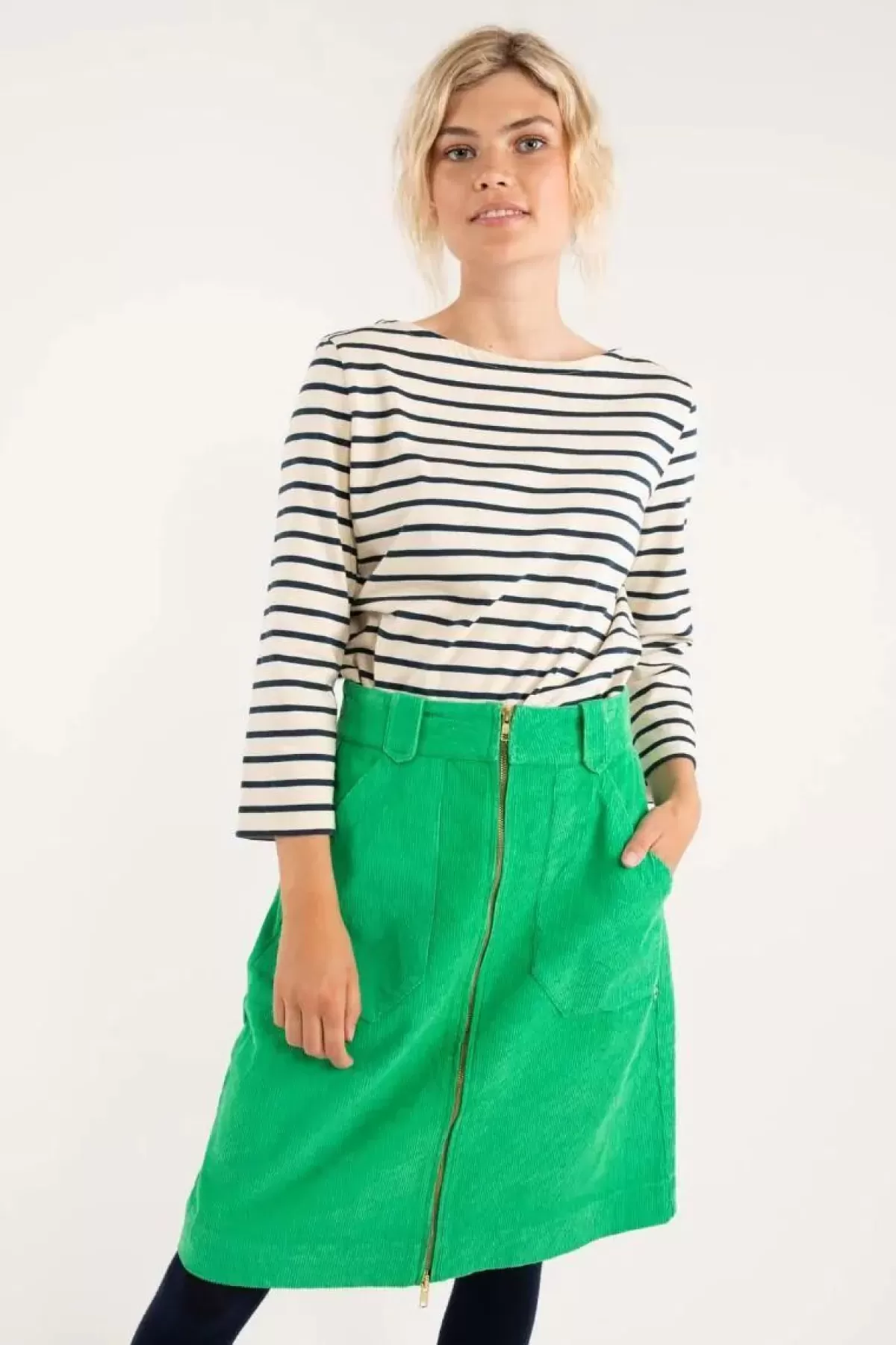 Danefæ Röcke>Danemadelaine Cord Skirt Green