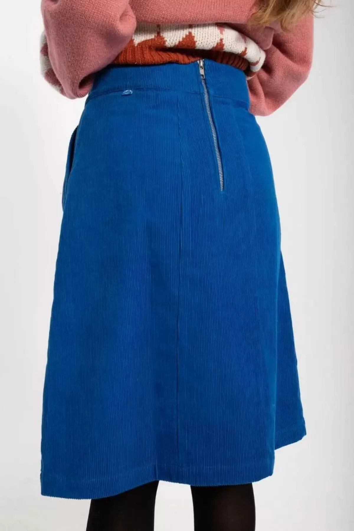 Danefæ Röcke>Danemaren Cord Skirt Blue