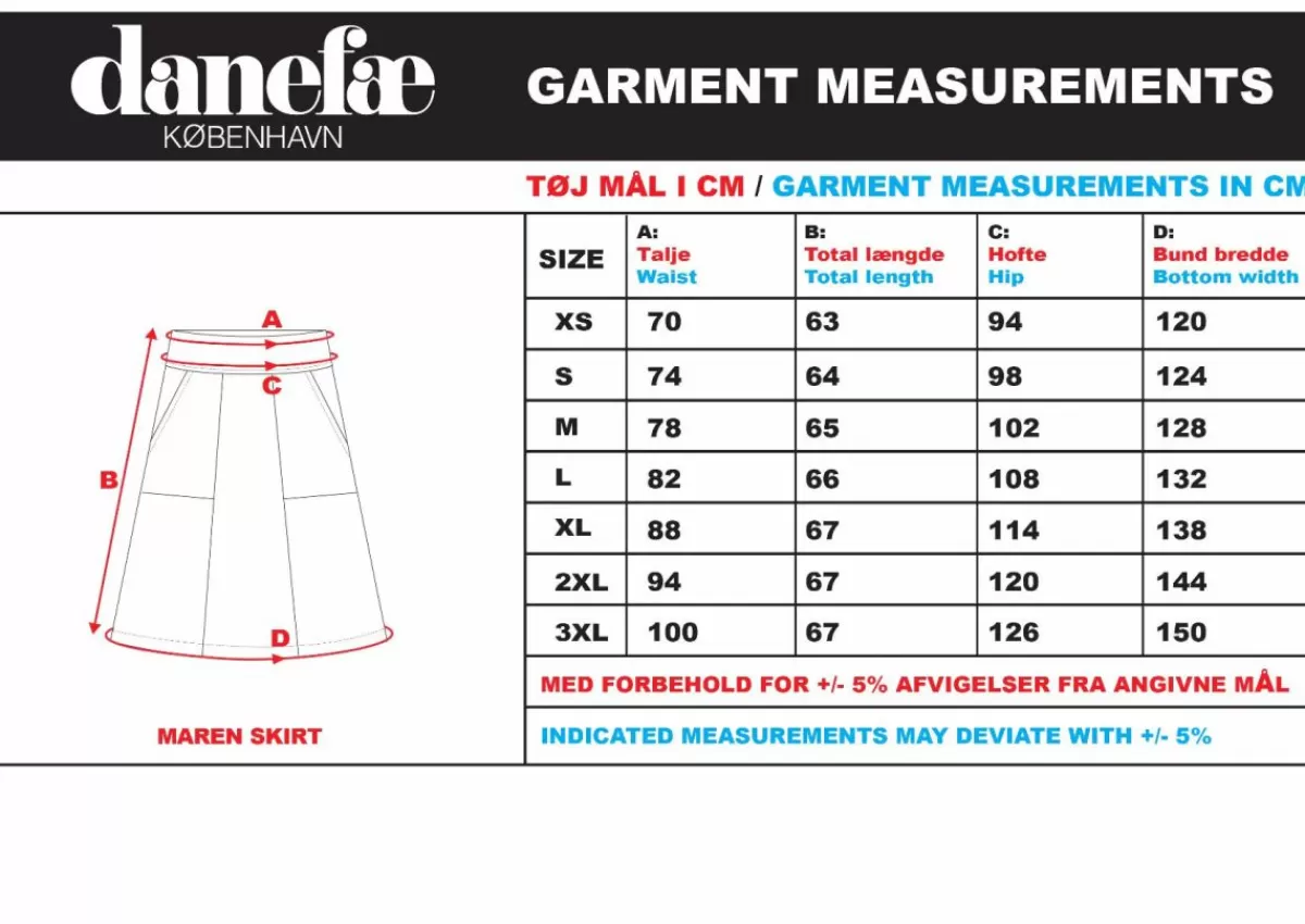 Danefæ Röcke>Danemaren Cord Skirt Dark Duck