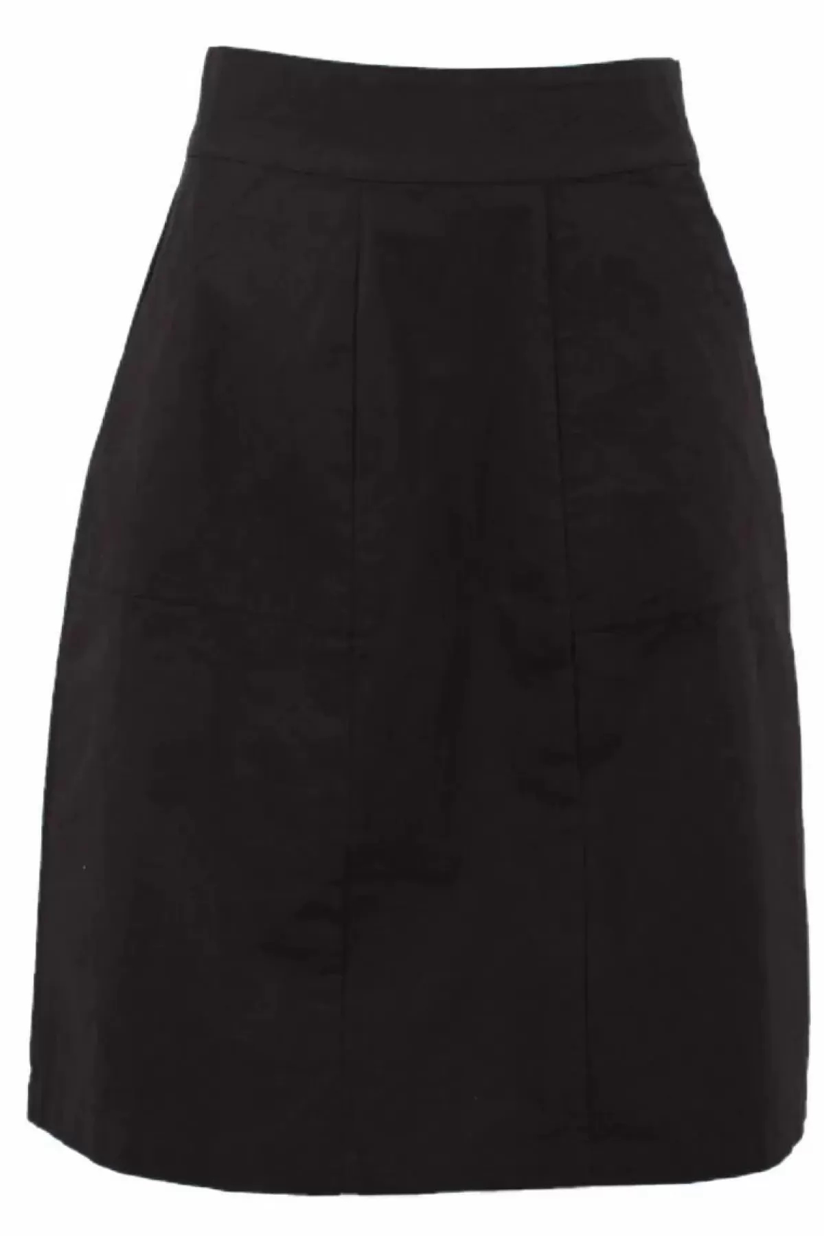 Danefæ Röcke>Danemaren Poplin Skirt Black