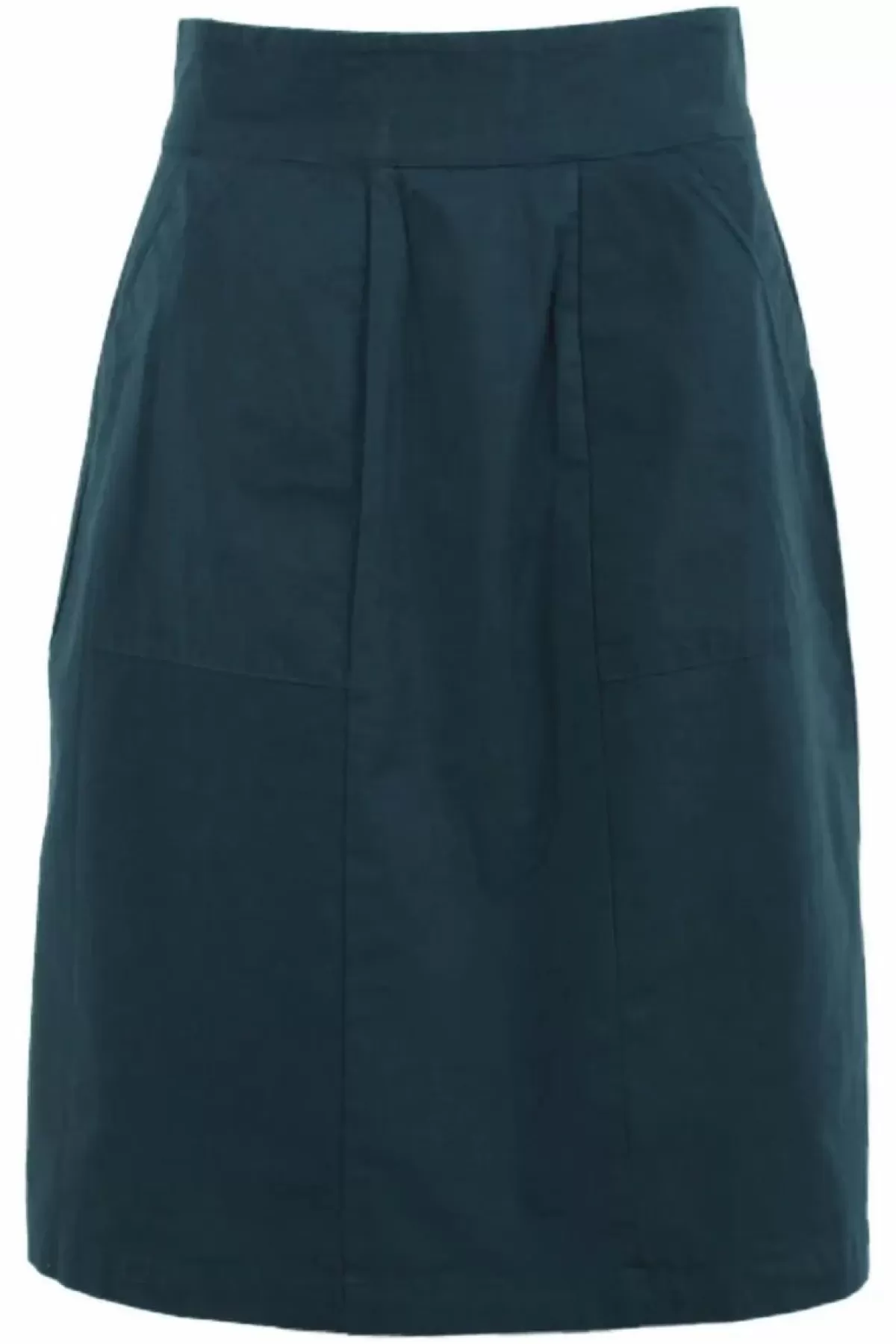 Danefæ Röcke>Danemaren Poplin Skirt Dark Duck