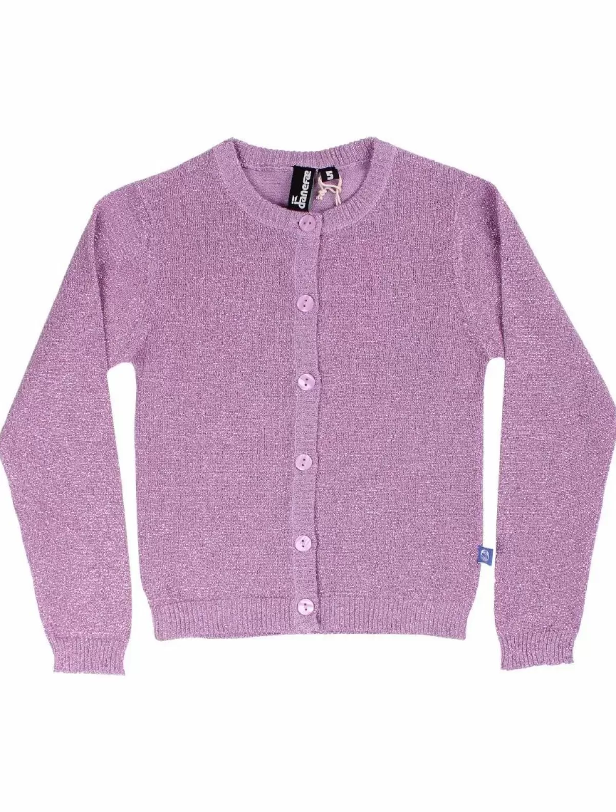 Outlet Danemerle Cardigan Soft Viola Glitter Kinder Alles Aus Strick