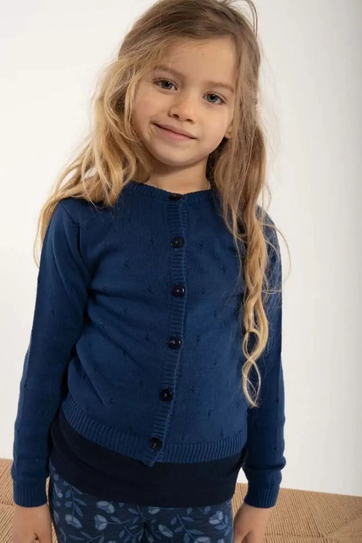 Shop Danemerle Hole Knit Cardigan Navy Kinder Alles Aus Strick