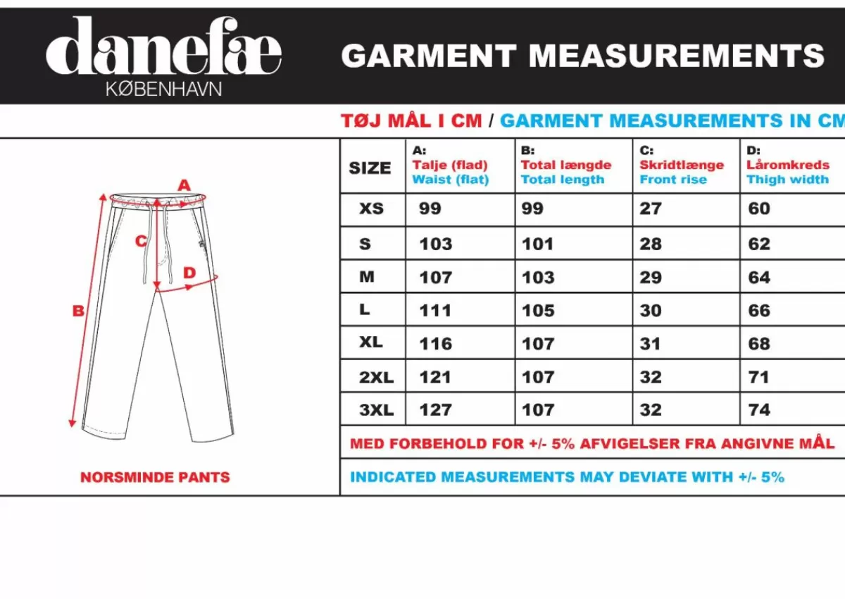 Danefæ Hosen>Danenorsminde Pants Grey Marine/Chalk