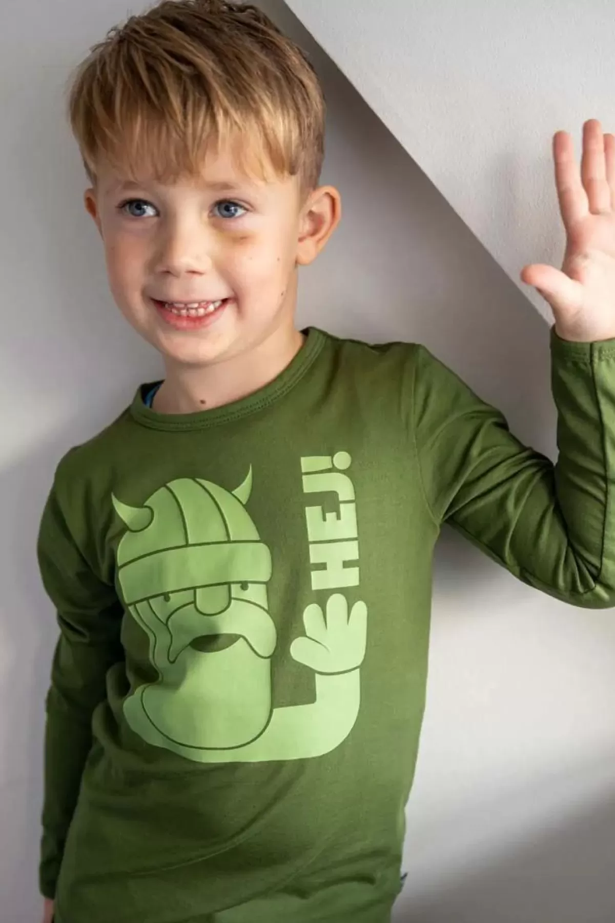 Best Sale Danenorthpole Tee Dark Army Hej Vik Kinder Hemden Und Shirts