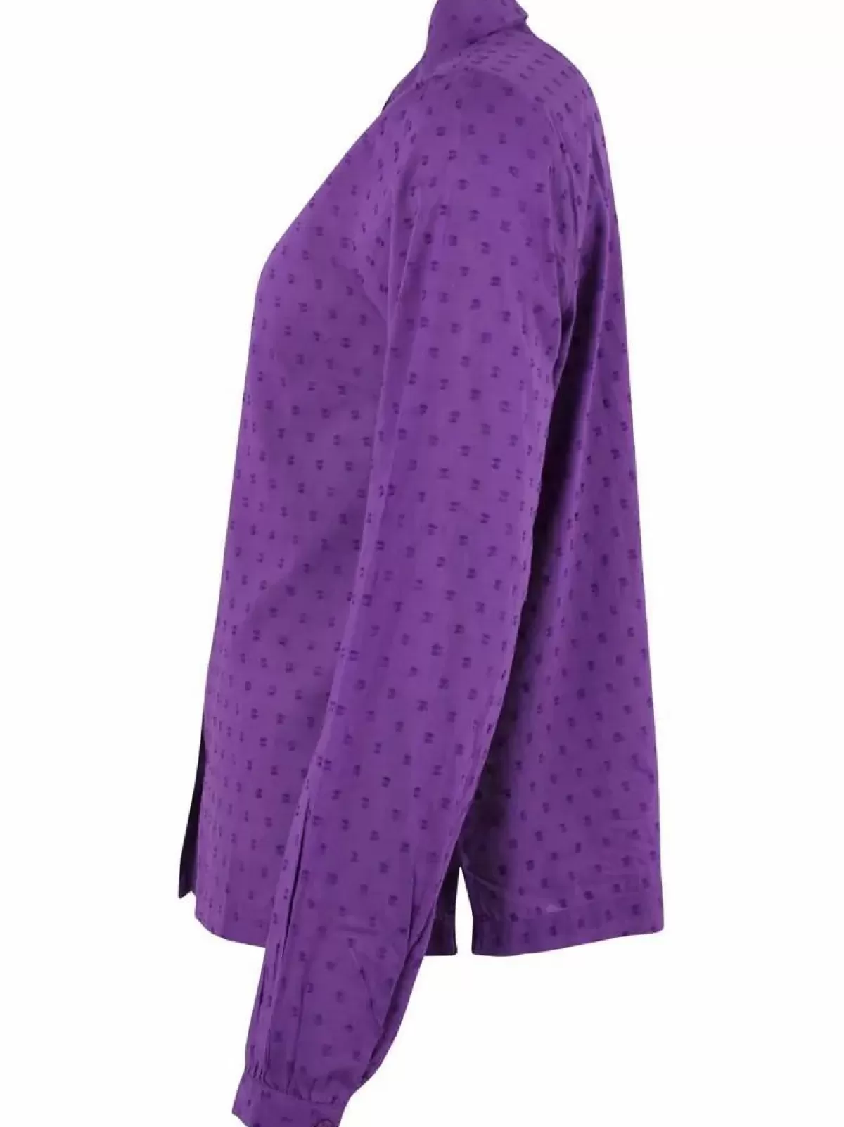 Danefæ Blusen>Danenovember Cotton Dot Shirt Purple