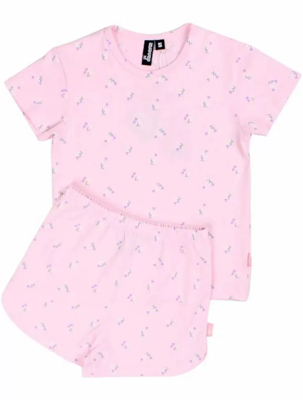 Best Danepoppy Set Light Pink Miniflower Kinder Pyjamas