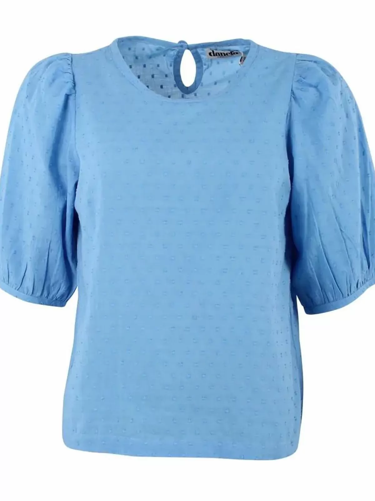 Danefæ Blusen>Daneprosecco Cotton Dot Shirt Ice Blue